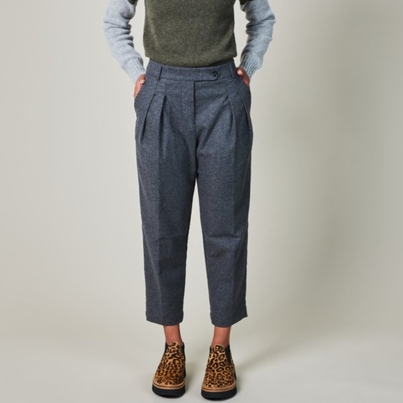 YMC You Must Create Annie Pleated Herringbone Tab, UK 10 / US 6 - Picture 5 of 10